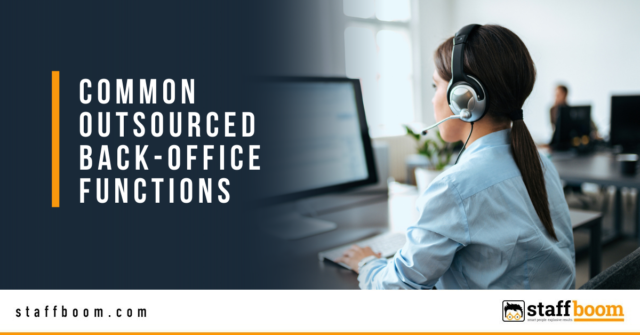 Woman Using Computer - Banner Image for Common Outsourced Back-Office Functions Blog